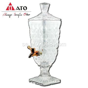 3L Volym Juice Glass Beverage Dispenser med kran